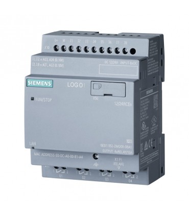 Siemens LOGO! 12/24RCEO 8DI(4AI)/4DO-4 Steuermodul 6ED10522MD080BA1