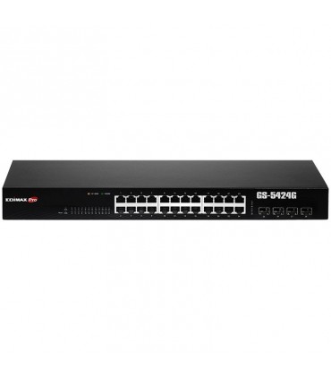 Switch Edimax Web Smart 24-Port Gigabit PoE+ und 4 slot SFP GS-5424G