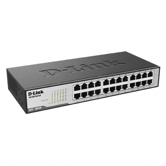 D-Link Unverwalteter Switch mit 24 Ports und 10/100 Mbit/s DES-1024D