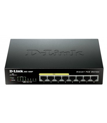 Switch D-Link 10/100/1K-4+4POE MAX 68 W DGS-1008P
