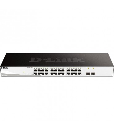 D-Link 24GBE Switch-Schnittstellen 24 x 10/100/1000BASE-TX + 2 x SFP DGS-1210-26