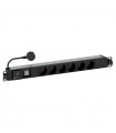 Symbolleiste power-Bticino-PDU 19 mit 6 steckdosen und schalter C915306CPL