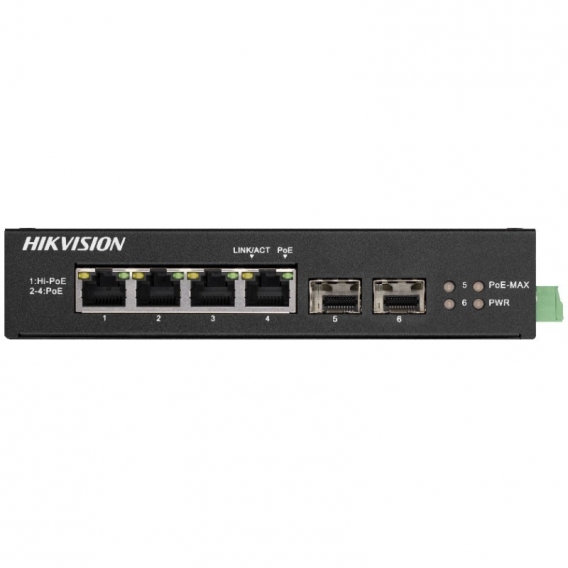 Hikvision DS-3T0506HP-E/HS 4-Ports POE Switch 60W 301801602