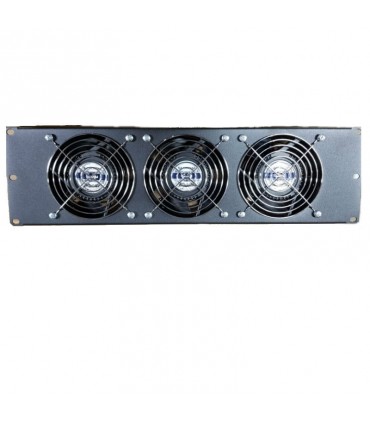 Ausströmplatte Item 3 Einheiten mit 3-lüfter-Schwarz 20293N