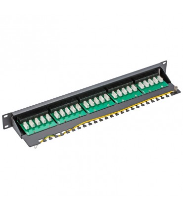 Panel-Item-patch-telefon-25 RJ45-buchsen-CAT.3 Schwarz-40120