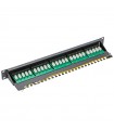 Panel-Item-patch-telefon-25 RJ45-buchsen-CAT.3 Schwarz-40120
