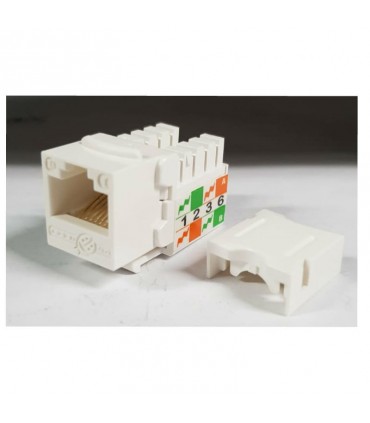 Buchse Item RJ45 U/UTP kabel cat.5E Weißen 50101