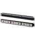 Panel patch-Item 24 RJ45-buchsen cat.6 UTP Schwarz 60110