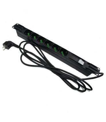 Kabelkanal stromversorgung Orca-kader Rack 6 Steckdosen 485000-06