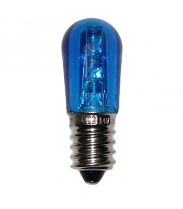 Wimex Glühbirne mit 3 LEDs  0,24W E14 14V Blau 4500934