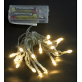 Wimex batteriebetriebene Weihnachtslichterkette 20 LEDS, Weißes licht, IP20 4501006