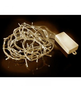 Wimex LED batteriebetrieben Weihnachtsbeleuchtung Serie 8 Meter warmes Licht 4501037