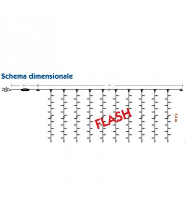 Wimex professionelles Weihnachtszelt 240 LED + 60 FLASH 4501123