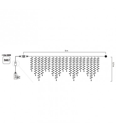 Wimex Weihnachtslichterkette mit multicolor 20 Leds E14 4501665