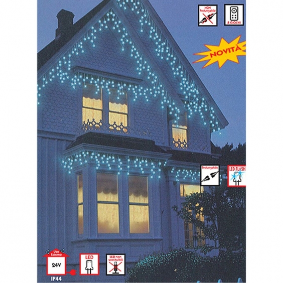 Wimex Weihnachtslichterkette ICICLE SNOWFALL mit 96 weißen LEDs 4501920X