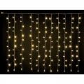 Wimex LED Weihnachten-Lichtervorhang 144 LEDs Warmweiß mit Blitz 4501928W