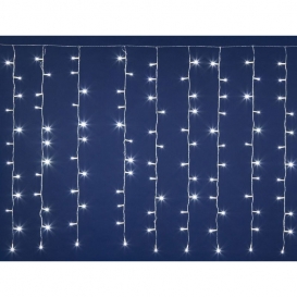 More about Wimex LED Weihnachten-Lichtervorhang 144 LEDs Weiß mit Blitz 4501928X