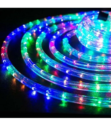 Wimex 2-Draht horizontale LED-Lichtschlauch Ø 13 mm 10 m Multicolor 4502506X
