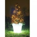 Wimex Weihnachtsbaum mit LED-Faser-RGB-Vase Höhe 140 cm 4504127
