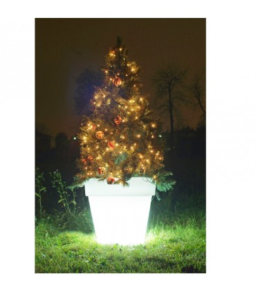Wimex Weihnachtsbaum mit LED-Faser-RGB-Vase Höhe 140 cm 4504127