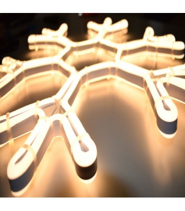 Wimex doppelseitige Weihnachtsschneeflocke mit Led 50 cm 4506308