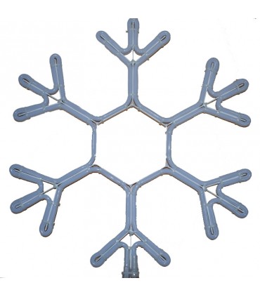 Wimex doppelseitige Weihnachtsschneeflocke mit Led 50 cm 4506308