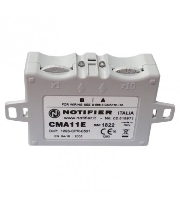 Notifier-Schnittstellenmodul 1 Eingang 1 Ausgang CMA11E