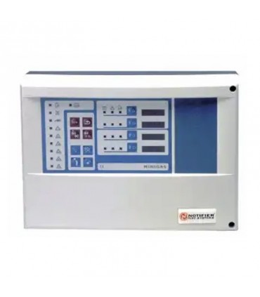 Notifier Gasdetektionskotrol-Panel für den Anschluss von Detektoren mit doppelter Schwelle MINIGAS
