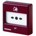 Siemens konventioneller Handtaster mit Brandschutzschieber FDM1101A-RG