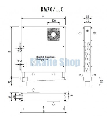 Thekenverdampfer RM70/347C