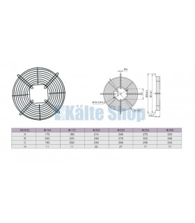 Lüftergitter 230mm