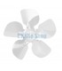 Lüfterflügel PVC 250mm 28°S