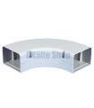 Langer Bogen 90° Speedi Duct 150x80mm weiß