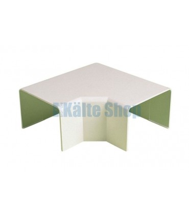 Flacher Bogen 90° Eco Duct 80x60mm elfenbein