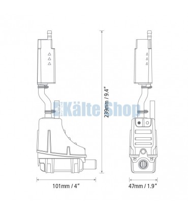 Kondensatpumpe Mini Lime Speediduct weiß Aspen
