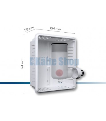 Siphon Mini m. horizontalem Auslauf