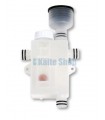 Siphon Double mit horizontalem Auslauf o. Gehäuse