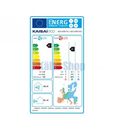 Klimaanlage 2,6kW ECO KEX-09KTA Kaisai