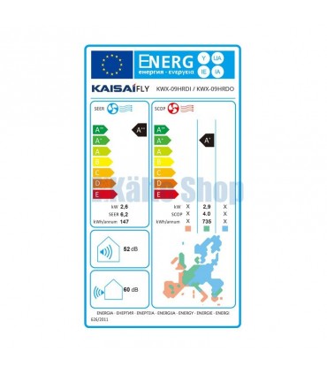 Klimaanlage 3,5kW FLY KWX-12HRD Kaisai