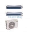 Klimaanlage Kanalgerät 2x5,3kW TWIN 2-KTI-18HWF32 Kaisai