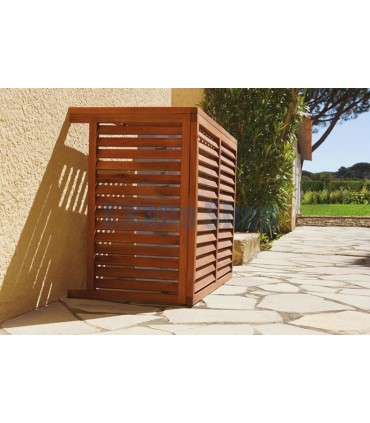 Verkleidung Außeneinheit S behandeltes Holz 680x900x450mm