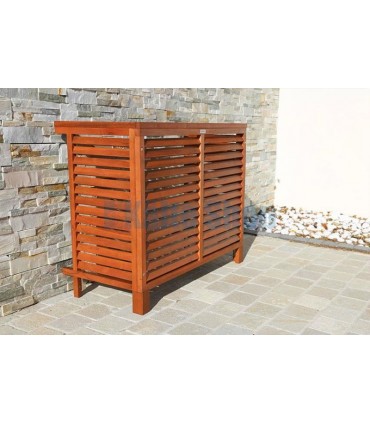 Verkleidung Außeneinheit M behandeltes Holz 835x1050x510mm