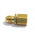Adapter 1/4"SAE-7/16"SAEF mit Ventildrücker