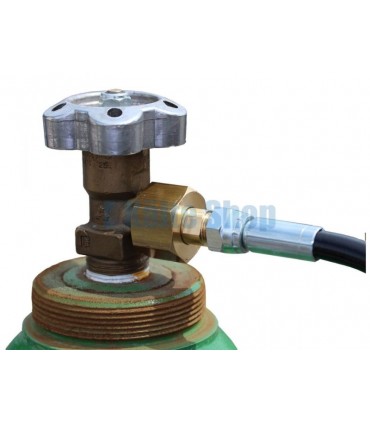 Umfüllschlauch Stickstoff m. Manometer 1m