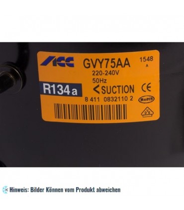 Kompressor ZEL GVY75AA, LBP - R134a, 220-240V