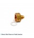 Adapter für Kältemittelflasche, R32, 1/14" x 21,8 links Gewinde für größere Behälter ab 12 L