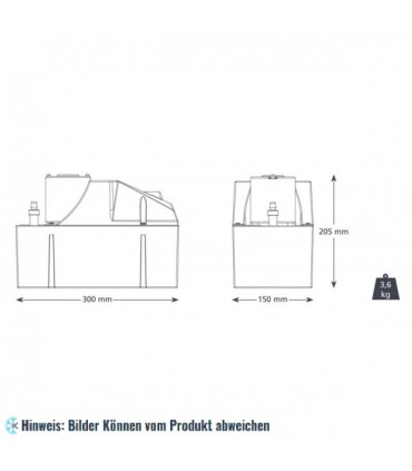 Kondensatpumpe Tankpumpe ASPEN - Hot Water Economy, 900 l/h, (FP2092)