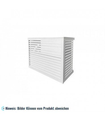 Schutzgitter - ALUMINIUM LACKIERT RAL 9010 - LARGE - 950X1000X510-610 mm