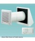 Lüftungsanlage (dezentrales Lüftungsgerät) KWL (kontrollierte Wohnraumlüftung) TwinFresh RA-50 mit Ø150 mm Rundrohr und Verschlu