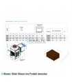 KideBlock Zentrifugal Kide Kälteaggregrat EMC2015L1T für Kühlzellen ca. 8m³, 230 /1 - 50kW, 1280 W, -25 °C / -15 °C